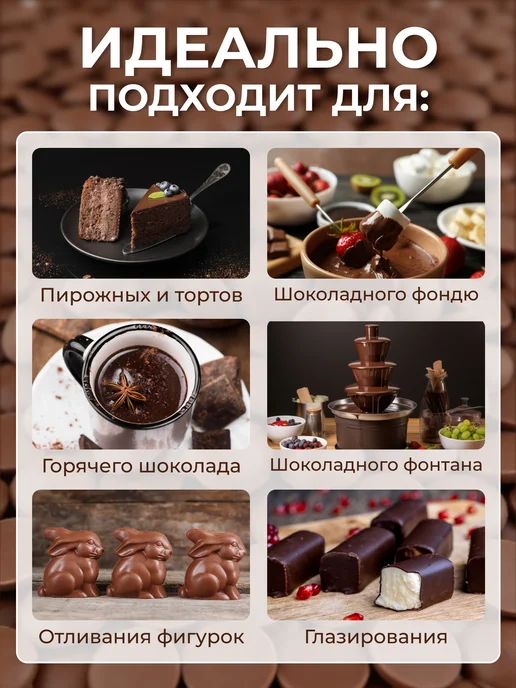 Фабрика имени Крупской Шоколад кондитерский молочный для растапливания, 400 гр, 400 г, фото 3