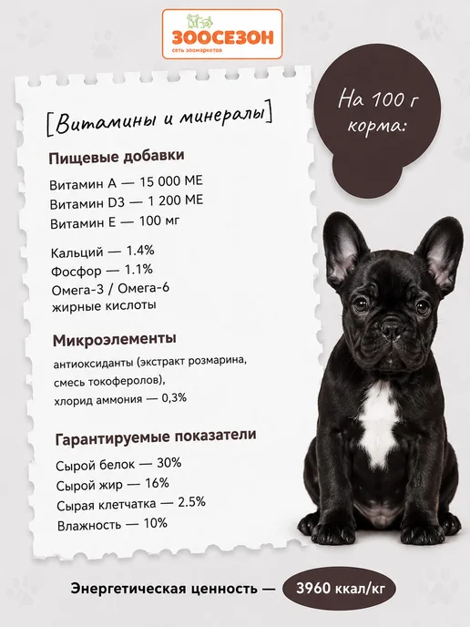 Сухой корм BLITZ All Breeds для собак, чувствительное пищеварение, щенки, ягненок, 1,8 кг, фото 4