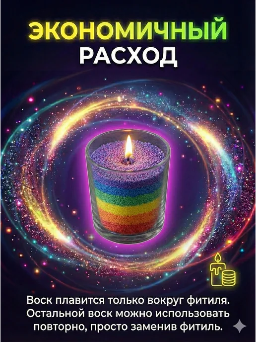 WaxCraft Воск насыпной для свечей, оранжевый, фото 4