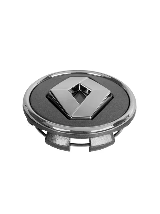 Нет бренда Заглушка литого диска RENAULT графит хром 50-57, вариант, фото 2
