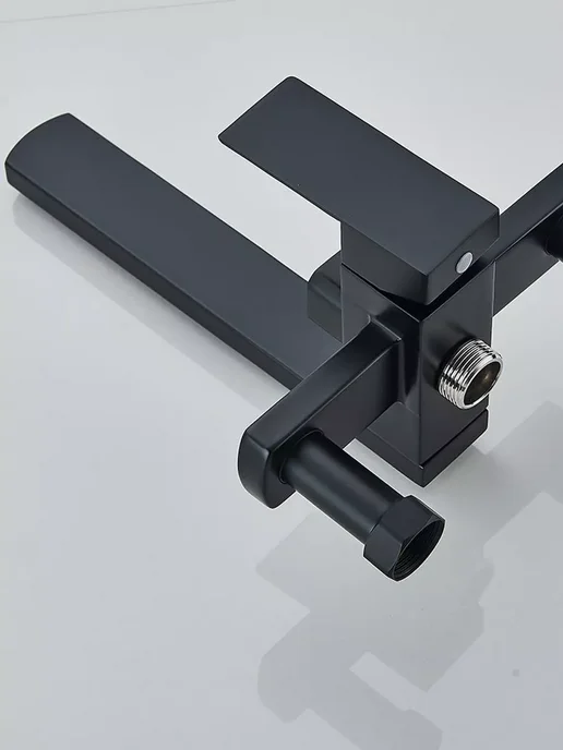 MYqulity Душевая система с тропическим душем и смесителем 25*25cm, черный, фото 2