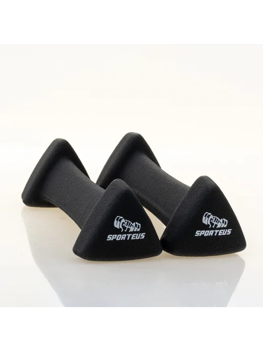 Sporteus Гантели неопреновые треугольные 2 шт. по 1 кг, 2 шт, 1 кг, фото 7