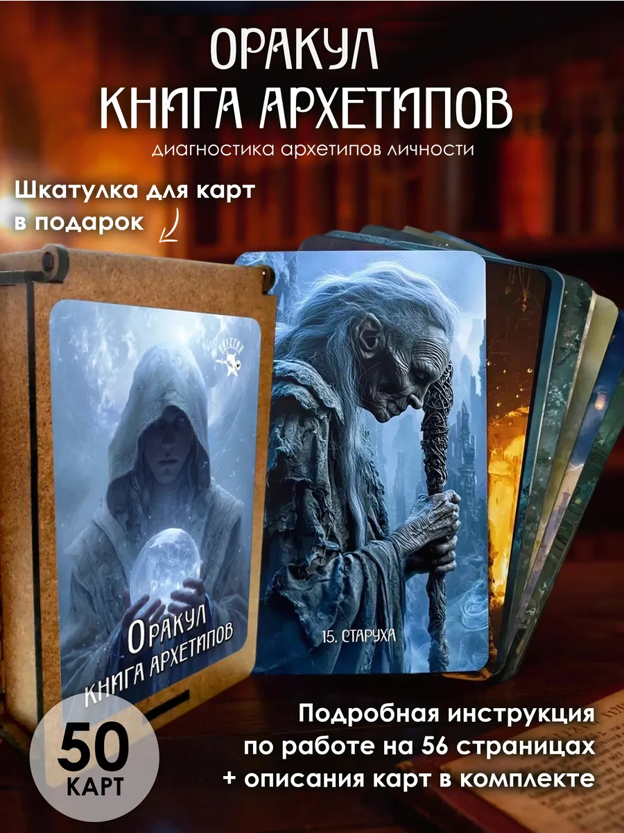 Гадальная колода для раскладов оракул Книга архетипов