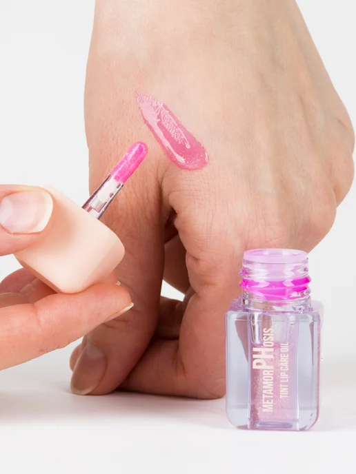TF COSMETICS Тинт масло для губ розовый, тон 401 Мерцающая сакура, розовый, фото 8