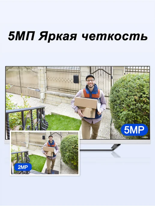 GUYSGEEK 5 МП Комплект видеонаблюдения AHD уличный На 4 Камеры c 1 ТБ, 1 ТБ, фото 5