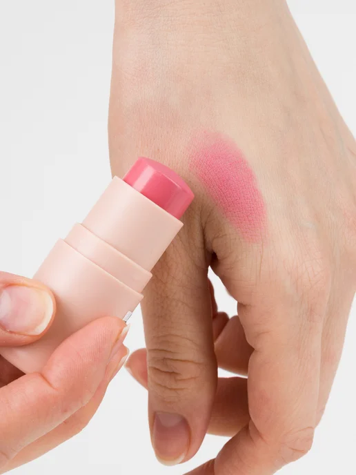TF COSMETICS трендовые Румяна для лица кремовые стик нежно розовые, т.201, розовый, фото 6