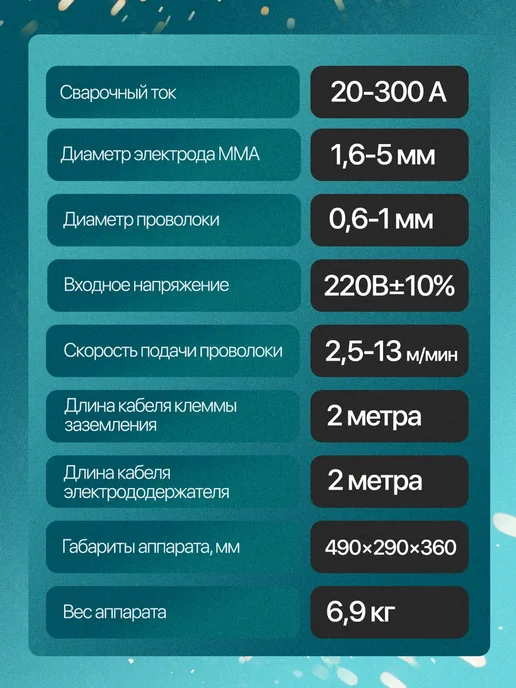 kroff Сварочный аппарат полуавтомат инверторный 300GE, вариант, фото 3