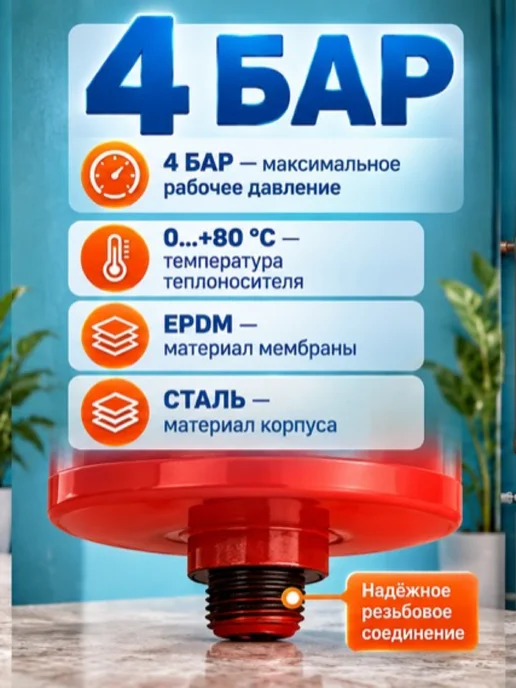 AQUATIM Расширительный бак для систем горячего водоснабжения 2 л, 2 л, фото 2