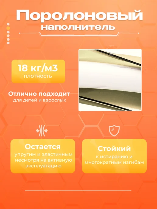 SportPanda Мат гимнастический 100х100х10см, винилис поролон 18 кг м3, 100x100x10 см, фото 3