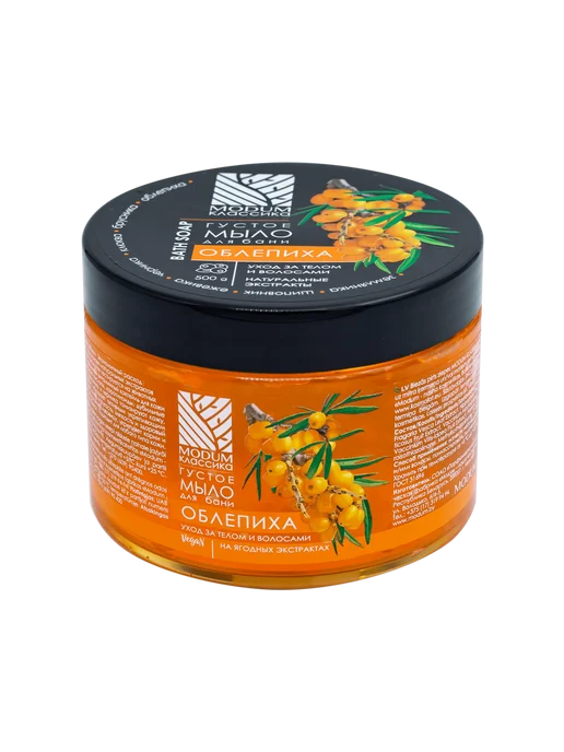 MODUM Густое мыло для бани КЛАССИКА Облепиха, 500 г, 500 г, фото 2