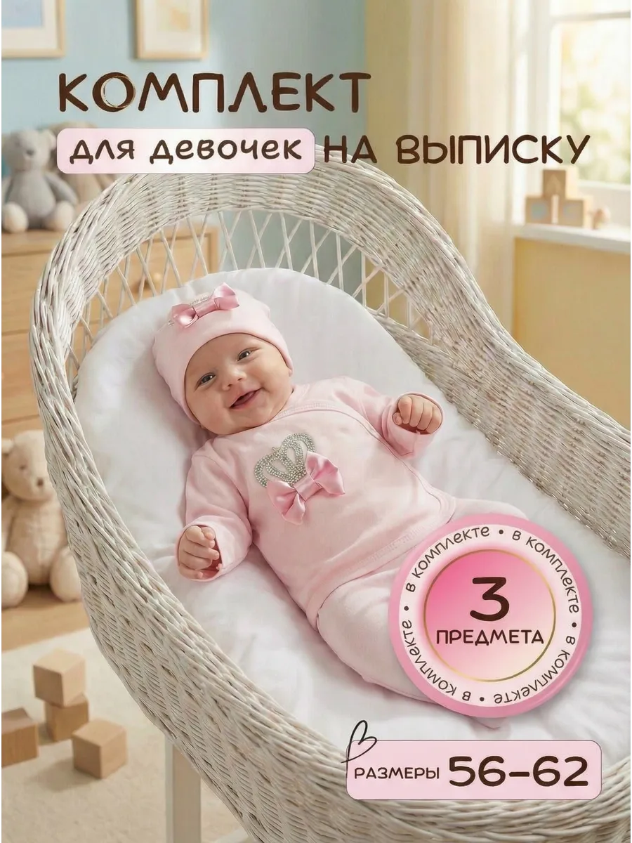 Комплект одежды на выписку новорожденного