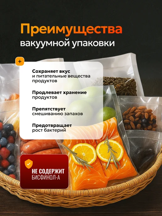 Beauty Point Пакеты для вакууматора 20х30 см 100 штук, 20x30 см, фото 3