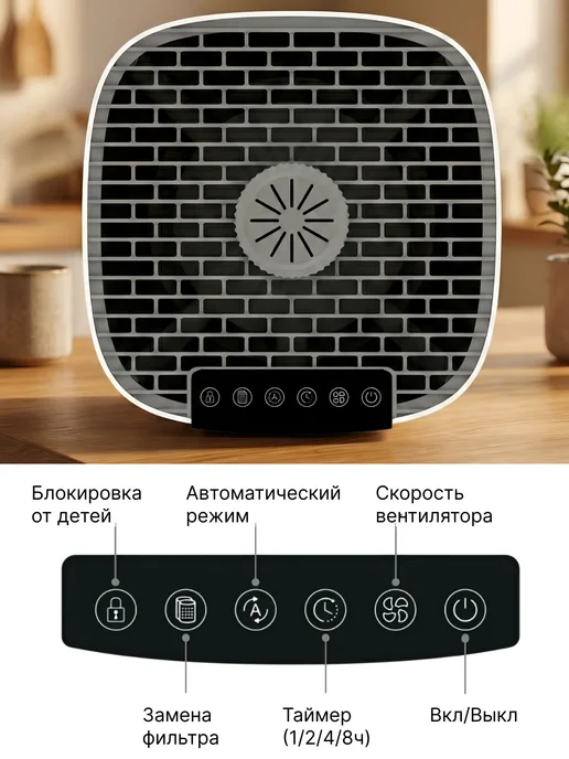PurePulse Очиститель воздуха для дома, белый, фото 5