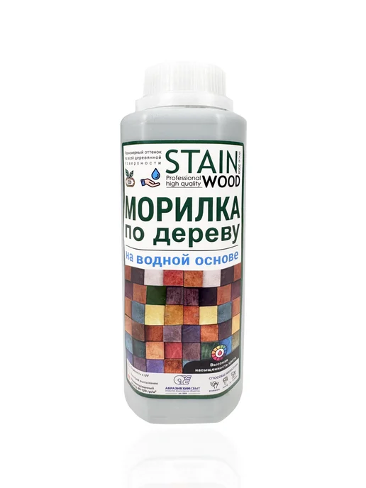 StainWood Морилка по дереву на водной основе PRO (цвет Орех), 1л, 1 л