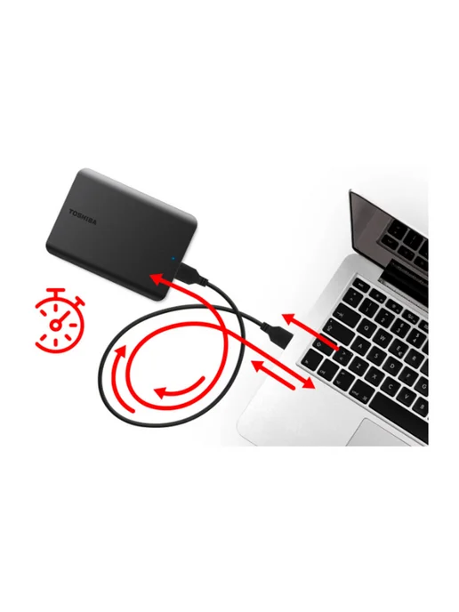 Toshiba Внешний жесткий диск, накопитель HDD 1 TB, 2.5", USB 3.2, 1 ТБ, фото 8