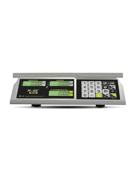 Mertech Весы торговые 0,1-32 кг, платформа 325x230 мм, без стойки, 325x230 мм, 41,5 г, фото 2