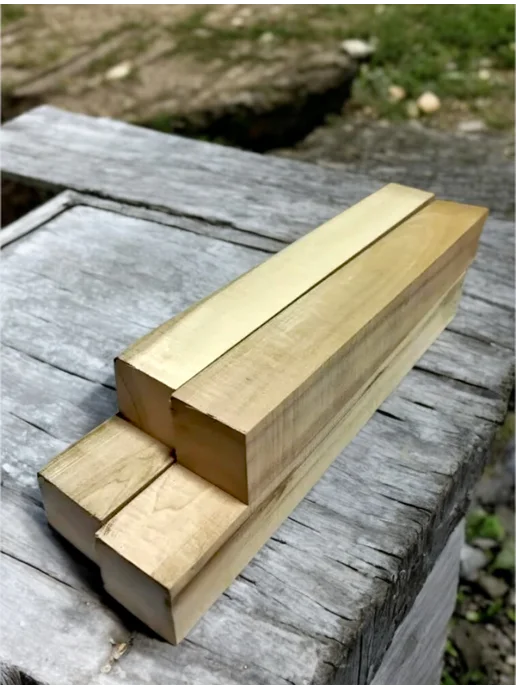 Клён обработанный брусок 60х4х4 см, 8 шт, 40x4x4 см, 4 шт, фото 2