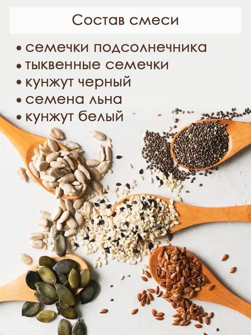 Лавка пряностей А. Щедрина Смесь семян для салатов и выпечки, 400 г, 150 г, фото 2