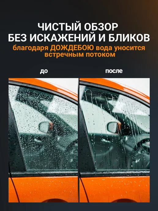 МАВИКО Антидождь ДОЖДЕБОЙ для стекол автомобиля спрей 100мл 2 губки, 100 мл, фото 2