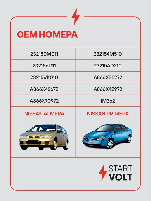 STARTVOLT Регулятор напряжения ген Nissan Almera N16 Primera P12, вариант, фото 2