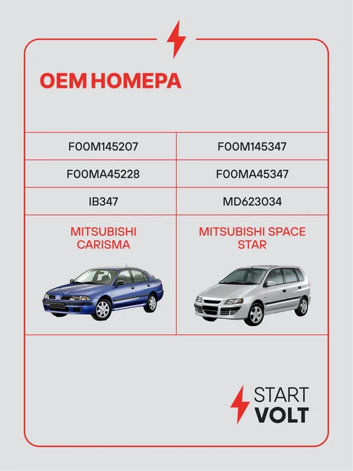STARTVOLT Регулятор напряжения ген Mitsubishi Carisma Space Star, вариант, фото 2