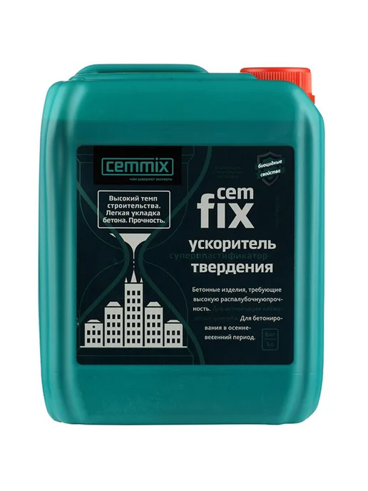 CEMMIX ЦЕММИКС CemFix ускоритель твердения (5л), 5 л