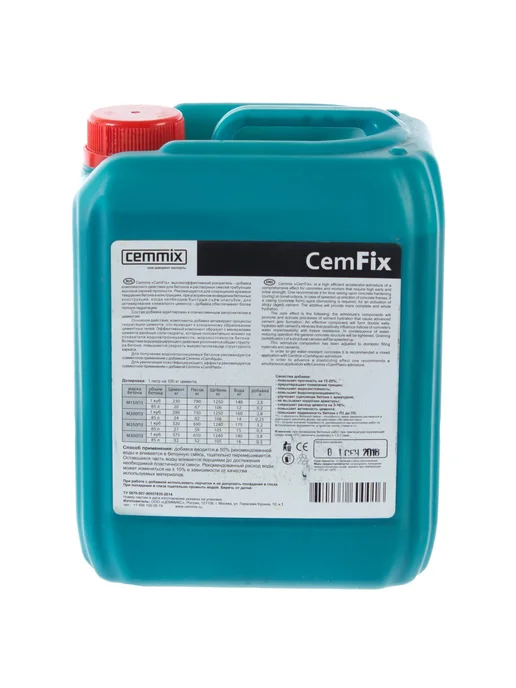 CEMMIX ЦЕММИКС CemFix ускоритель твердения (5л), 5 л, фото 8