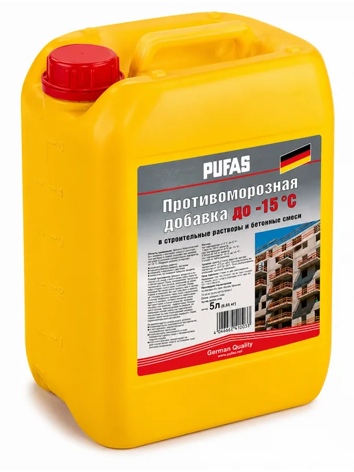pufas ПУФАС противоморозная добавка -15C (10л), 5 л