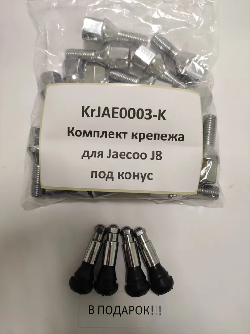 LS Комплект крепежа для Jaecoo J8 - болт конус хром, вариант