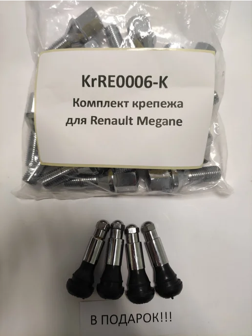 LS Комплект крепежа для Renault Megane - болт конус хром, вариант, фото 4
