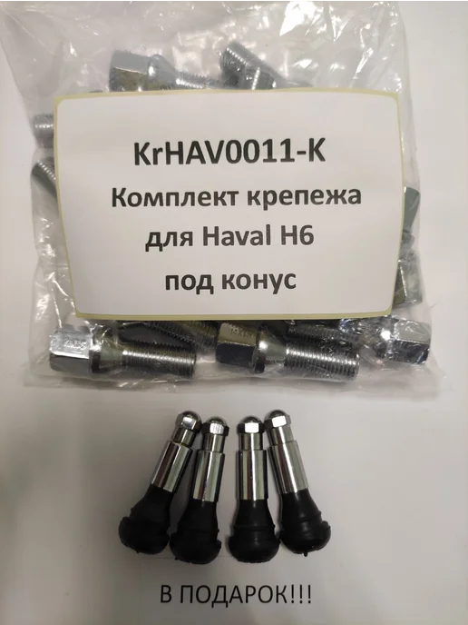 LS Комплект крепежа для Haval H6 - болт конус хром, вариант