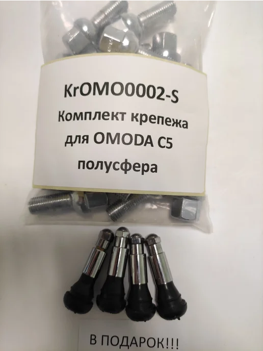 LS Комплект крепежа для OMODA C5 - болт сфера хром, 20 шт, фото 4