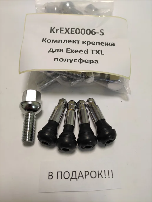 LS Комплект крепежа для Exeed TXL - болт сфера хром, 20 шт