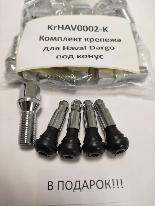LS Комплект крепежа для Haval Dargo - болт конус хром, 20 шт