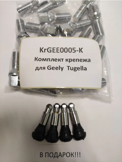 LS Комплект крепежа для Geely Tugella - болт конус хром, 20 шт