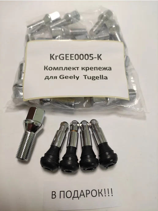 LS Комплект крепежа для Geely Tugella - болт конус хром, 20 шт, фото 4