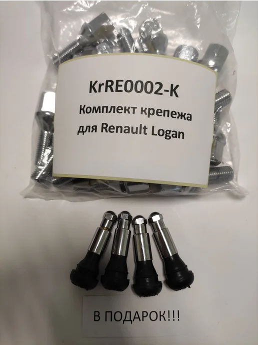 LS Комплект крепежа для Renault Logan - болт конус хром, 16 шт