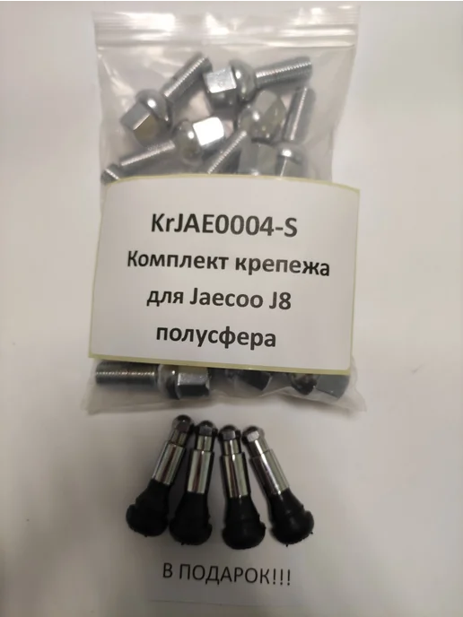LS Комплект крепежа для Jaecoo J8 - болт сфера хром, 20 шт