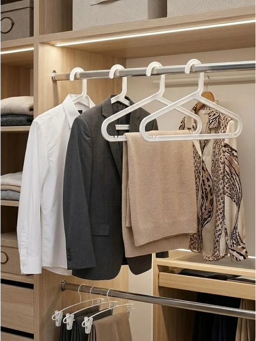 IKEA Вешалки для одежды набор Багис 8 шт, белый, 8 шт, фото 3
