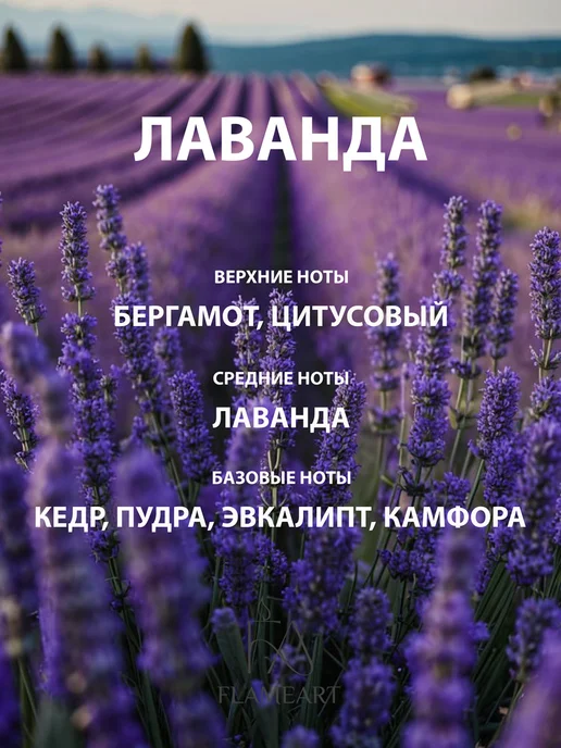 FLAMEARTS HOME Свеча ароматическая для дома Лаванда, белый, фото 2