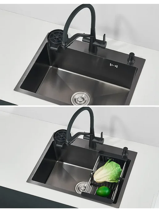 wermixer Многофункциональная мойка для кухни, 600*450mm, серый, фото 4