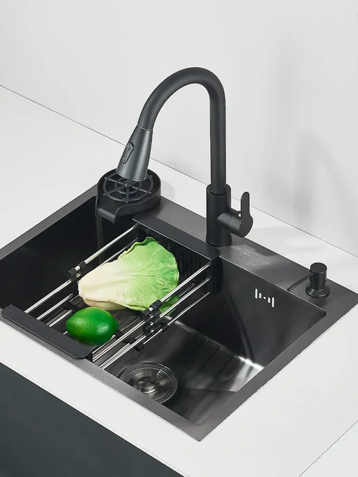wermixer мойка для кухни нержавейка и раковина кухонная, серый, фото 3