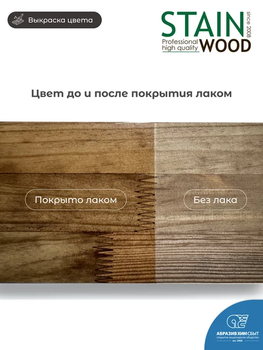 StainWood Морилка по дереву на водной основе PRO (IKEA Brown 24), 1л, 0,5 л, фото 2