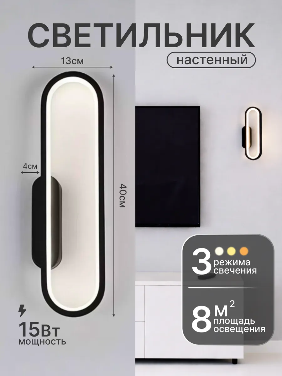 Светильник настенный светодиодный бра