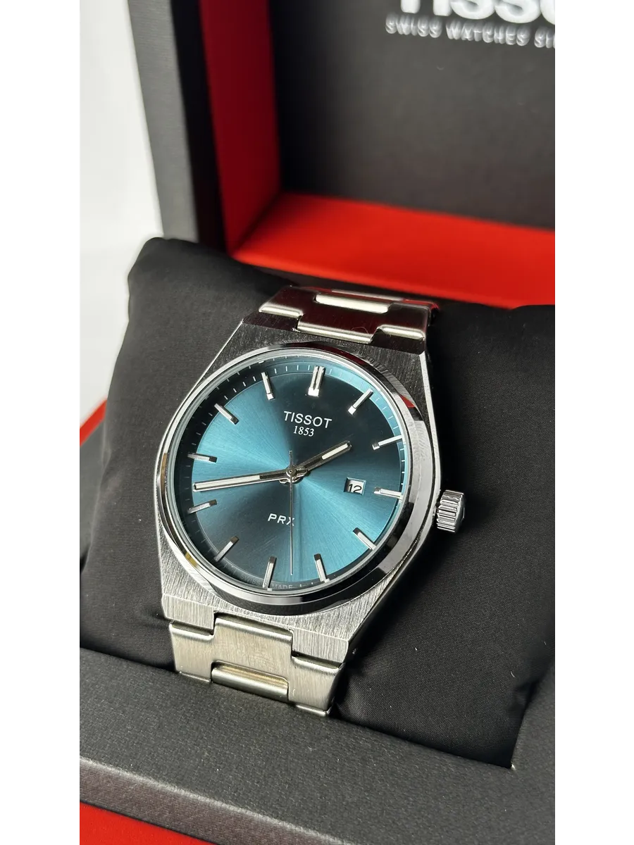Часы Tissot PRX бирюзовый