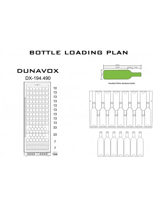 Dunavox Винный шкаф DX-194.490BK, черный, фото 6
