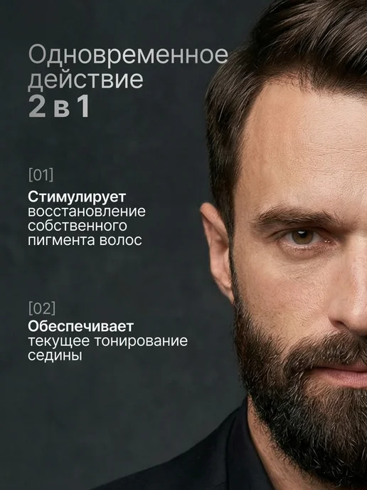 Essem Hair Studio Professional Восстановитель цвета волос, камуфляж и тонирование седины, коричневый, фото 3