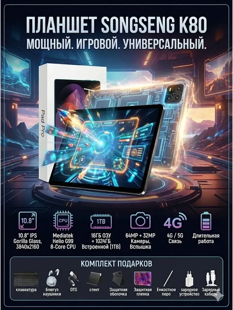 MI Планшет Pad Pro 16 ГБ 1024