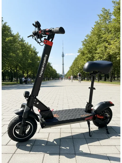 Kugoo Jilong Электросамокат Kugoo M4 Pro Plus 48V 18Ah, черный
