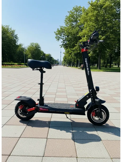 Kugoo Jilong Электросамокат Kugoo M4 Pro Plus 48V 18Ah, черный, фото 5